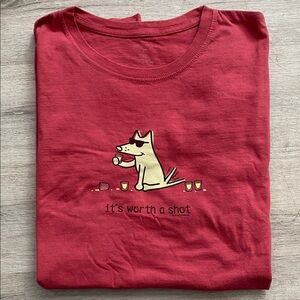 Teddy The Dog Worth A Shot Graphic Tee
